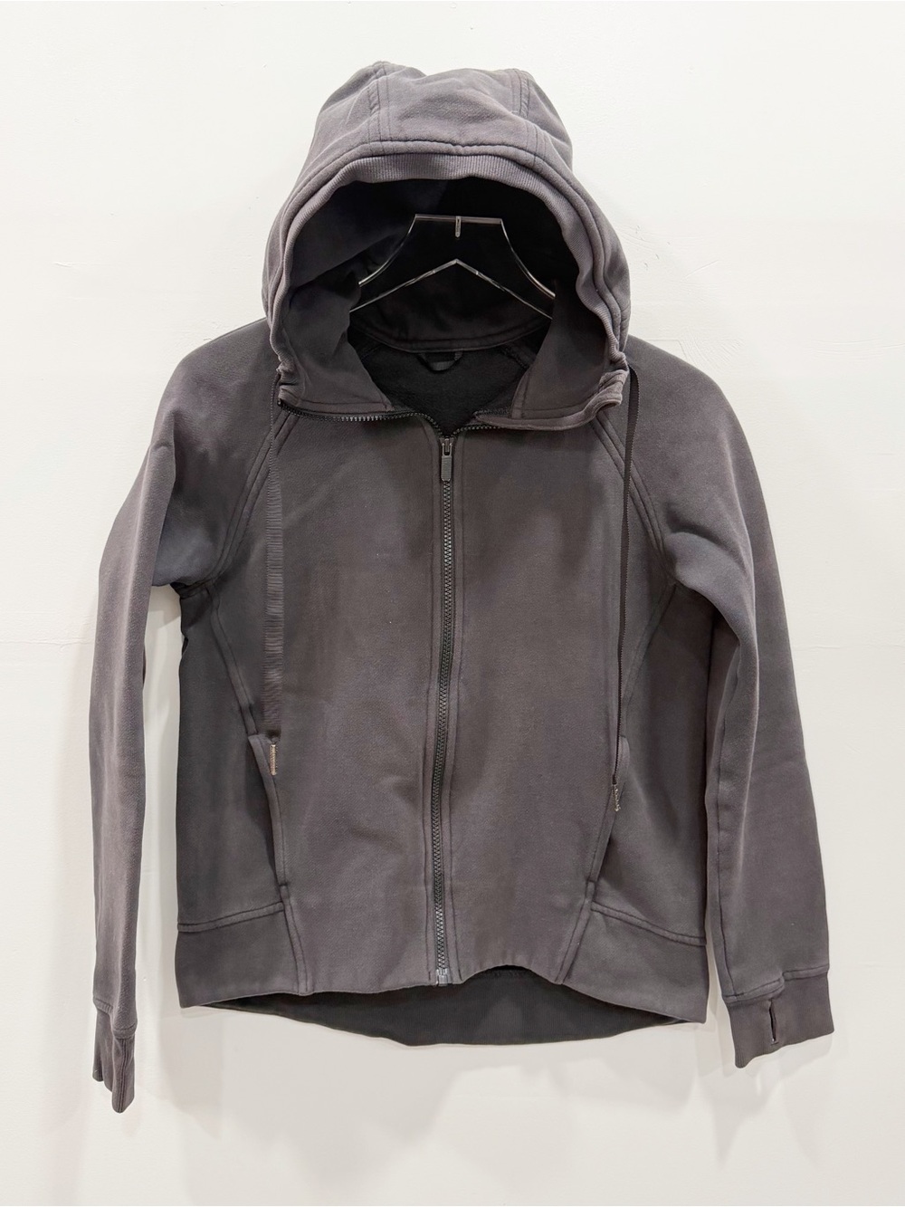 Lululemon Gray Full Zip Hoodie Sweatshirt Size 6 Loungewear Athleisure